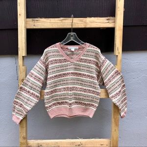 [SOLD] Vintage 1990’s sweater; oversized winter Izod sweater, size large